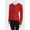 Red jacket with rhinestones