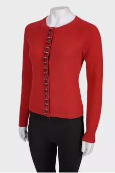 Red jacket with rhinestones
