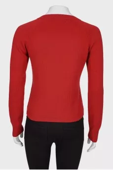 Red jacket with rhinestones