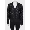 Lace jacket with a tag