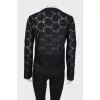 Lace jacket with a tag
