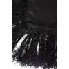 Silk scarf with fringe