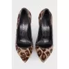 Leopard leather boats in leopard print