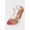 Golden-pink sandals