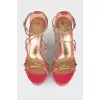 Golden-pink sandals