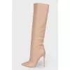 Beige stilettos