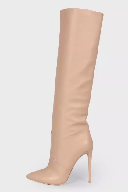 Beige stilettos