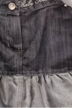 Children's denim skirt with frills
