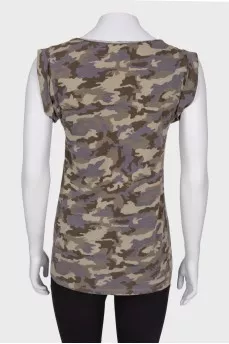 T-shirt in camouflage color