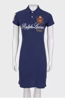Платье Polo с вышитым логотипом