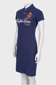 Платье Polo с вышитым логотипом