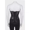 Black corset with lace