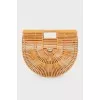 Semicircular bag from bamboo
