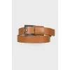 Leather belt