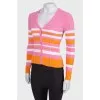 Pink blouse in a striped