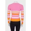 Pink blouse in a striped