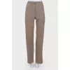 Штани на високій посадці із вовни