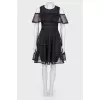 Dress with lace and ruffles