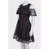 Dress with lace and ruffles