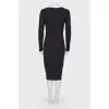Dress with a zipper on the front