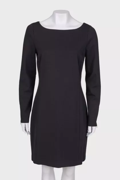 Black dress with an open back