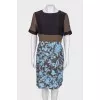 Silk dress with print
