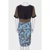 Silk dress with print