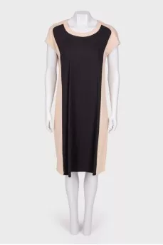 Combined color dress