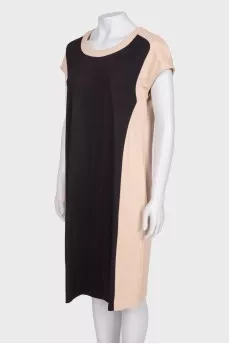 Combined color dress