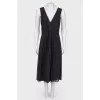 Silk dress in a fold