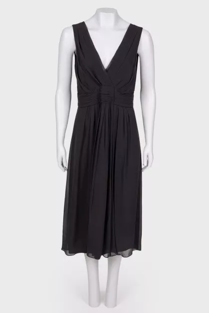 Silk dress in a fold