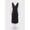 Silk dress in a fold