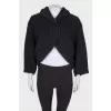 Shortened wool coat