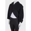Shortened wool coat