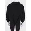 Shortened wool coat