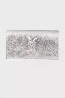 Silver clutch on the button
