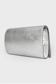 Silver clutch on the button