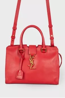 Red leather bag