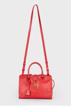 Red leather bag