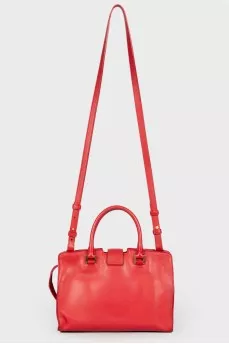 Red leather bag