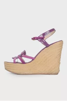 Jute wedge sandals