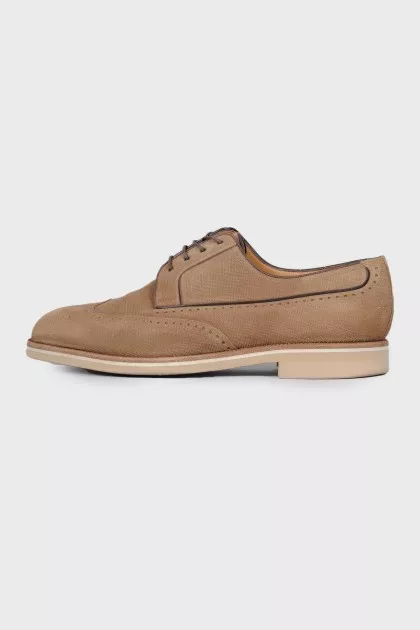 Men's textile brogues