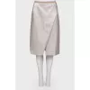 Silver wrap skirt