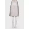 Silver wrap skirt