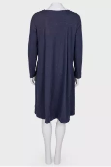 Free-cut dress with pockets