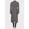 Houndstooth print coat