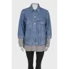 Combined denim jacket