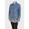 Combined denim jacket
