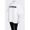 Oversize T -shirt with a brand's logo