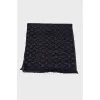 Black scarf from the brand's logo